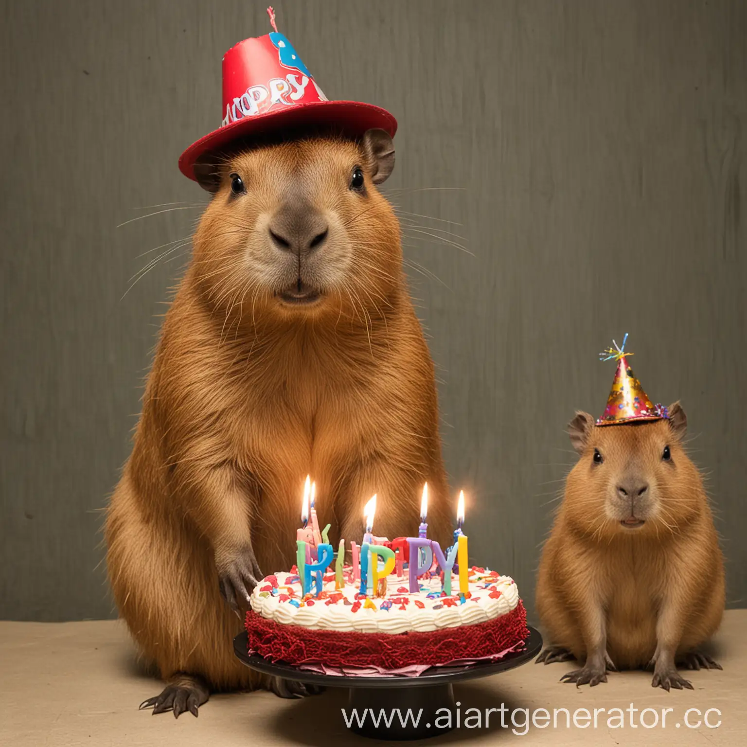 Capybara-and-Rapper-Celebrate-Birthday-Party