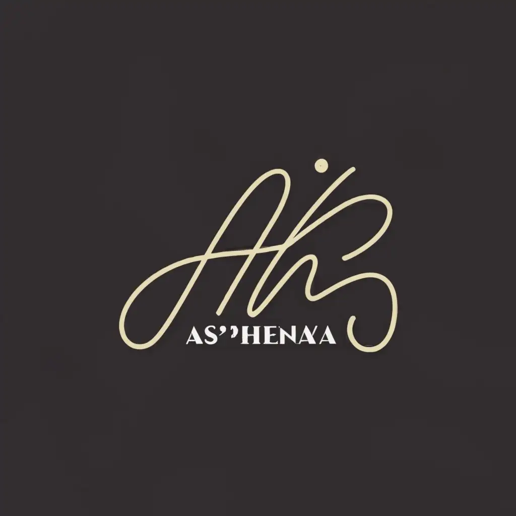 a logo design,with the text "As'Henaya", main symbol:A H,Minimaliste,be used in Beauté Spa industry,clear background