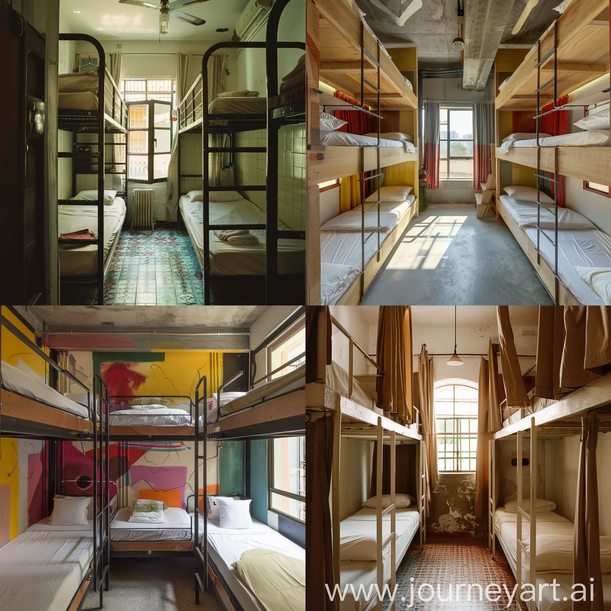 Social-Realism-Hostel-Scene-Depicting-Everyday-Life