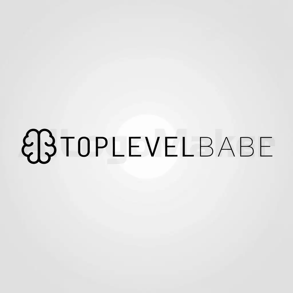 a logo design,with the text "Toplevelbabe", main symbol:mind,Minimalistic,be used in Others industry,clear background