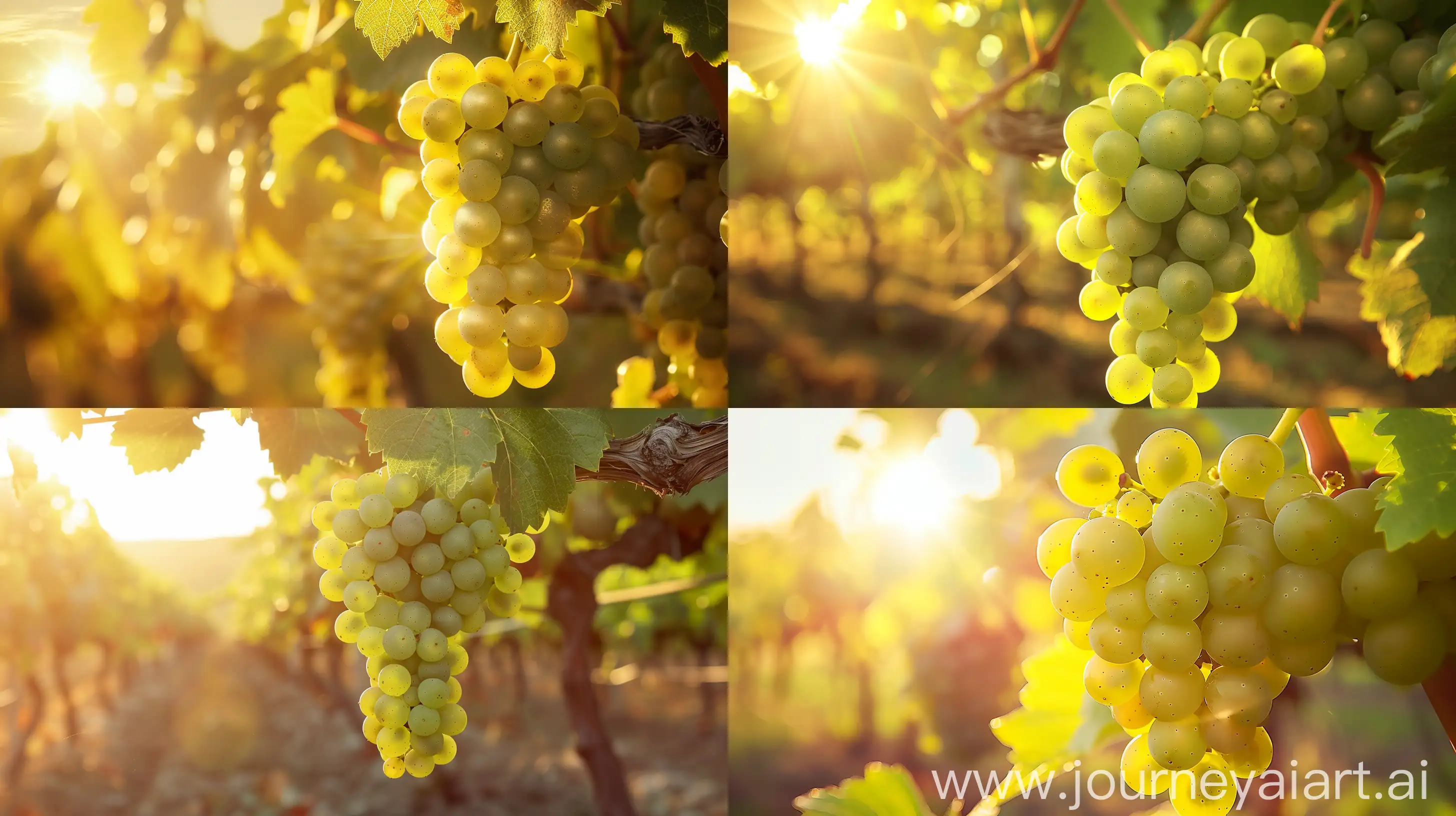 Serene-Portrait-of-Hope-Seedless-Grape-in-Golden-Sunlight