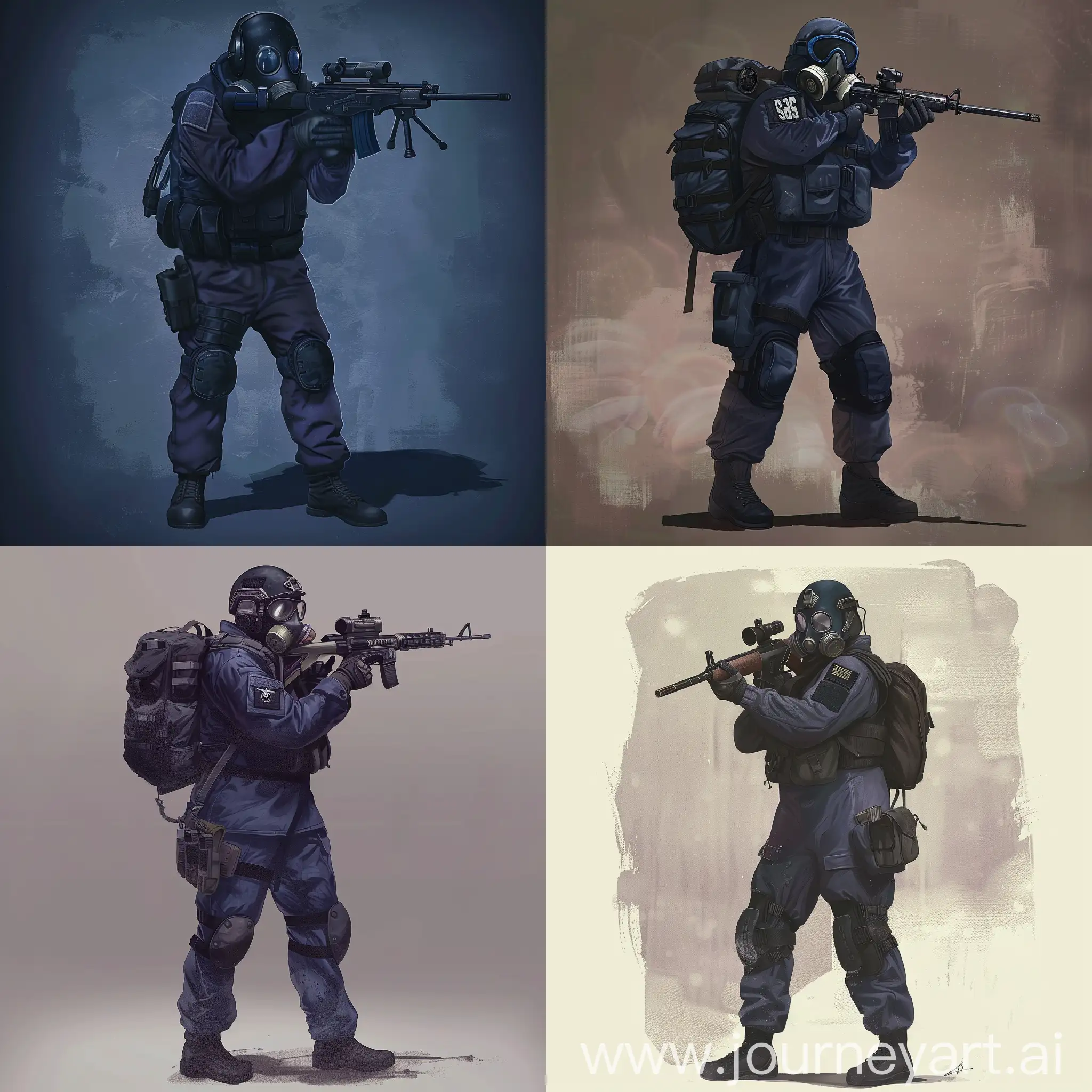 SAS-Operator-in-Dark-Purple-Military-Jumpsuit-with-Gas-Mask-and-Sniper-Rifle
