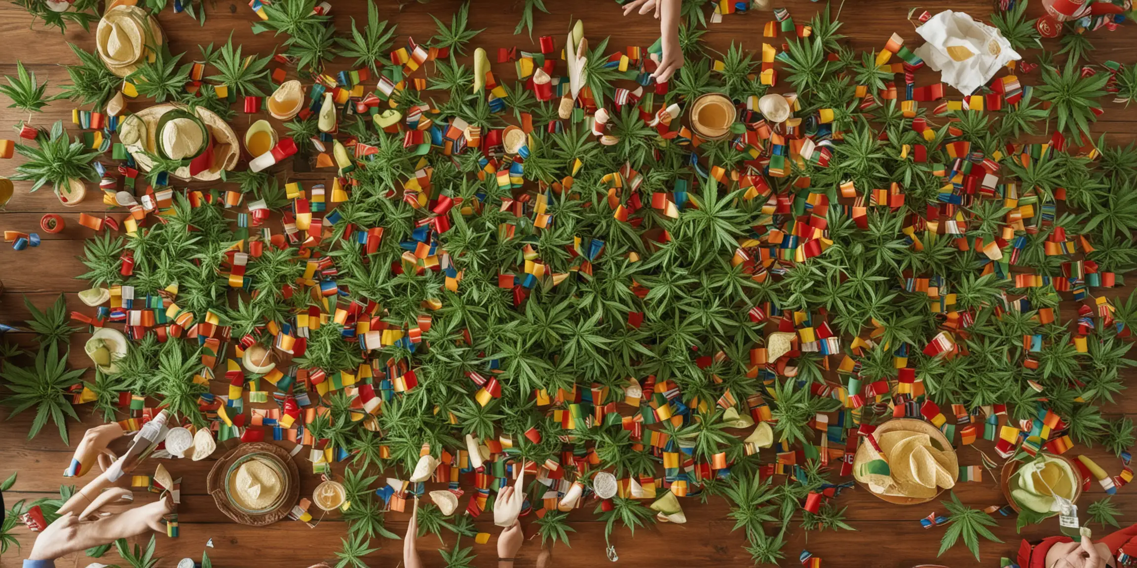 Colorful Cinco de Mayo Celebration with Cannabis Infused Delights