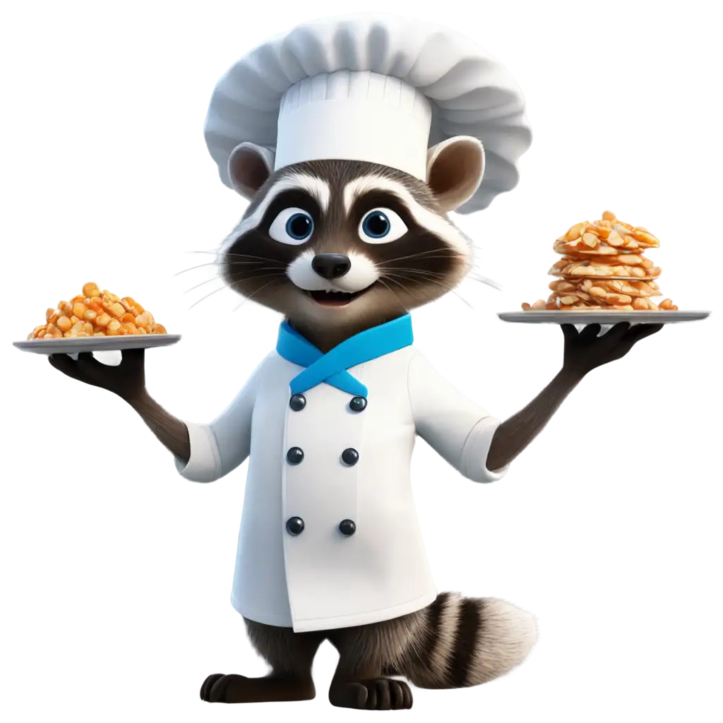 Cheerful-Raccoon-Chef-Cartoon-Captivating-PNG-Image-for-Culinary-Delights