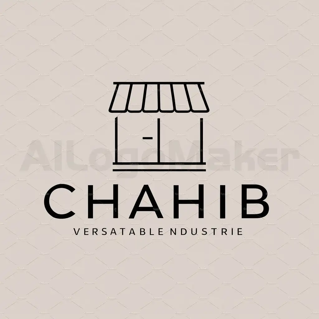 a logo design,with the text "CHAHIB", main symbol:STORE,Moderate,be used in Others industry,clear background