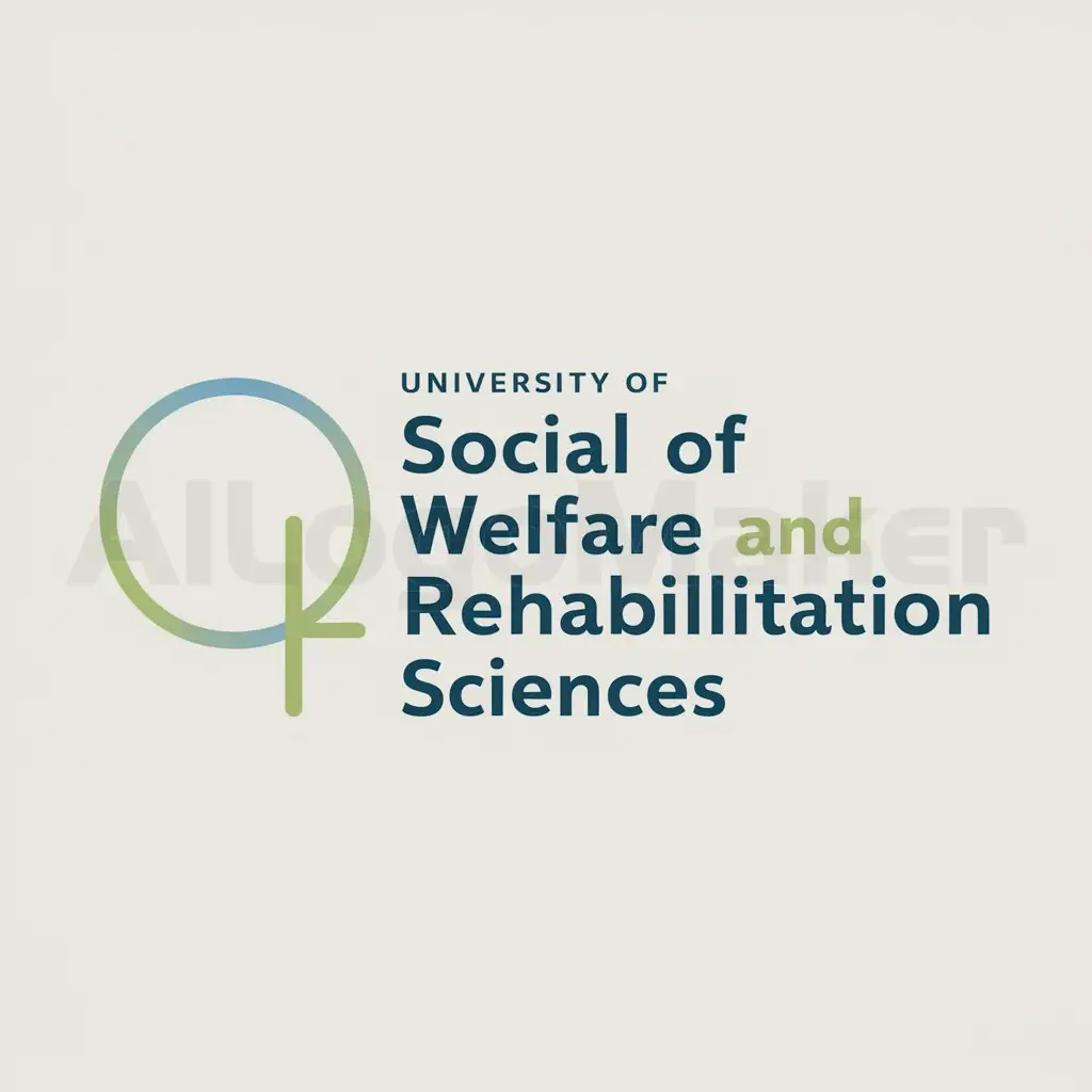 a logo design,with the text "University of Social Welfare & Rehabilitation Sciences", main symbol:circle,Moderate,be used in Education industry,clear background
