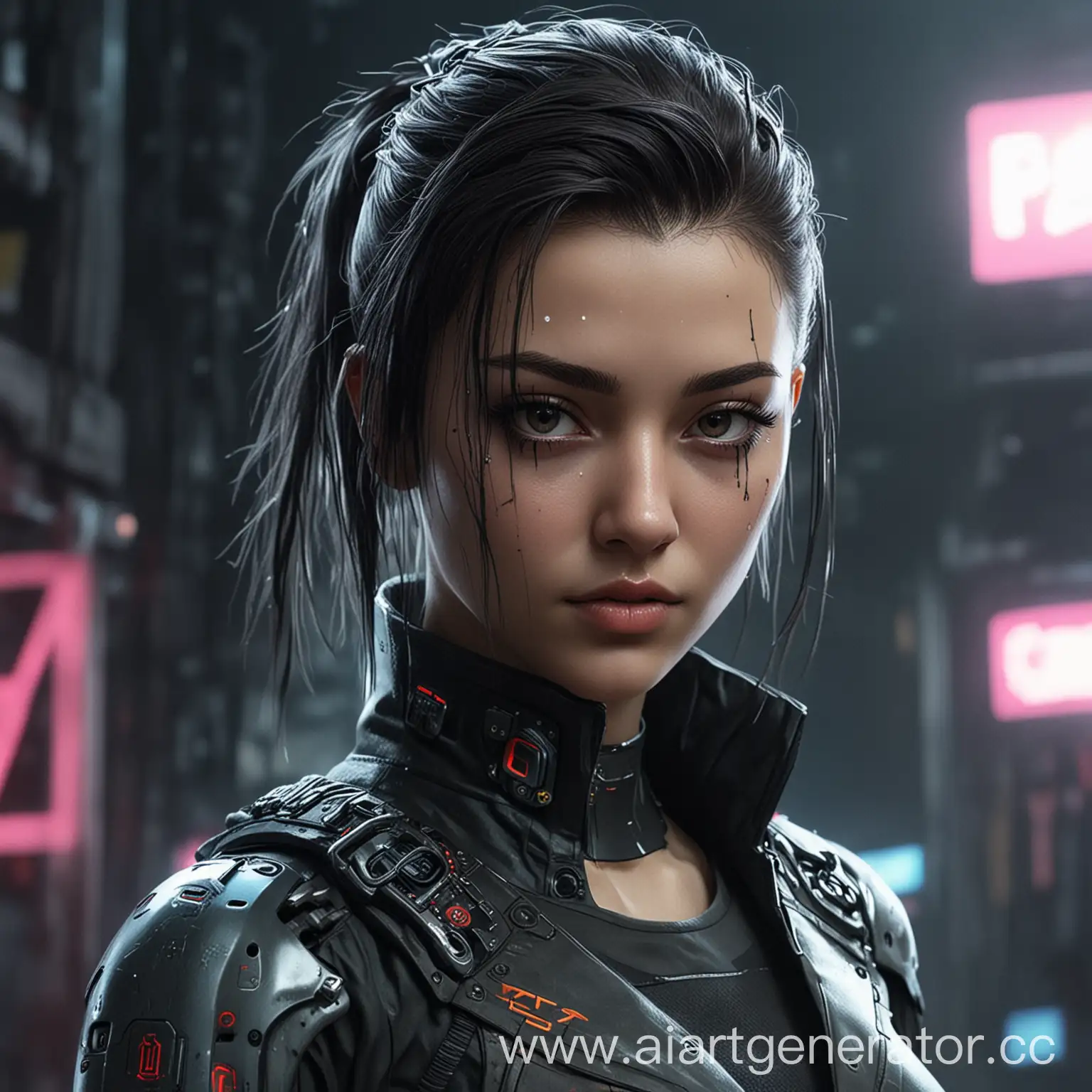 Futuristic-Cyberpunk-Girl-in-Urban-Night-Setting