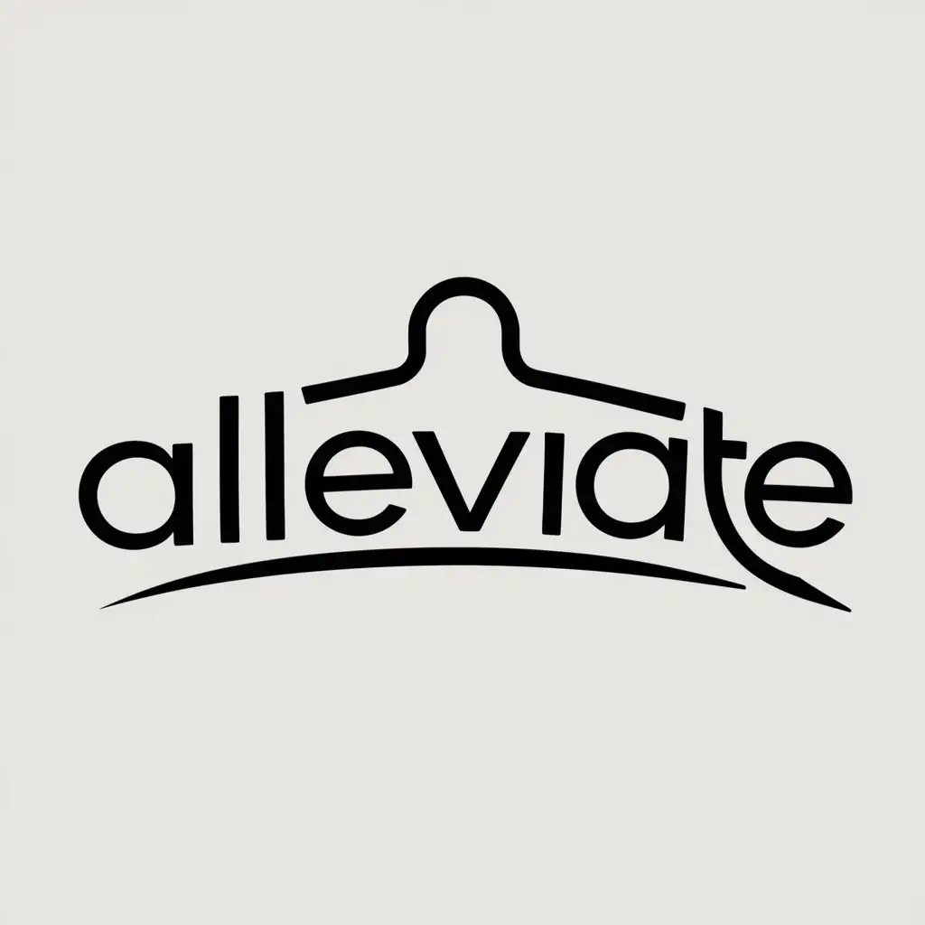 a logo design,with the text "Alleviate", main symbol:boost your wardrobe with ease,Moderate,clear background