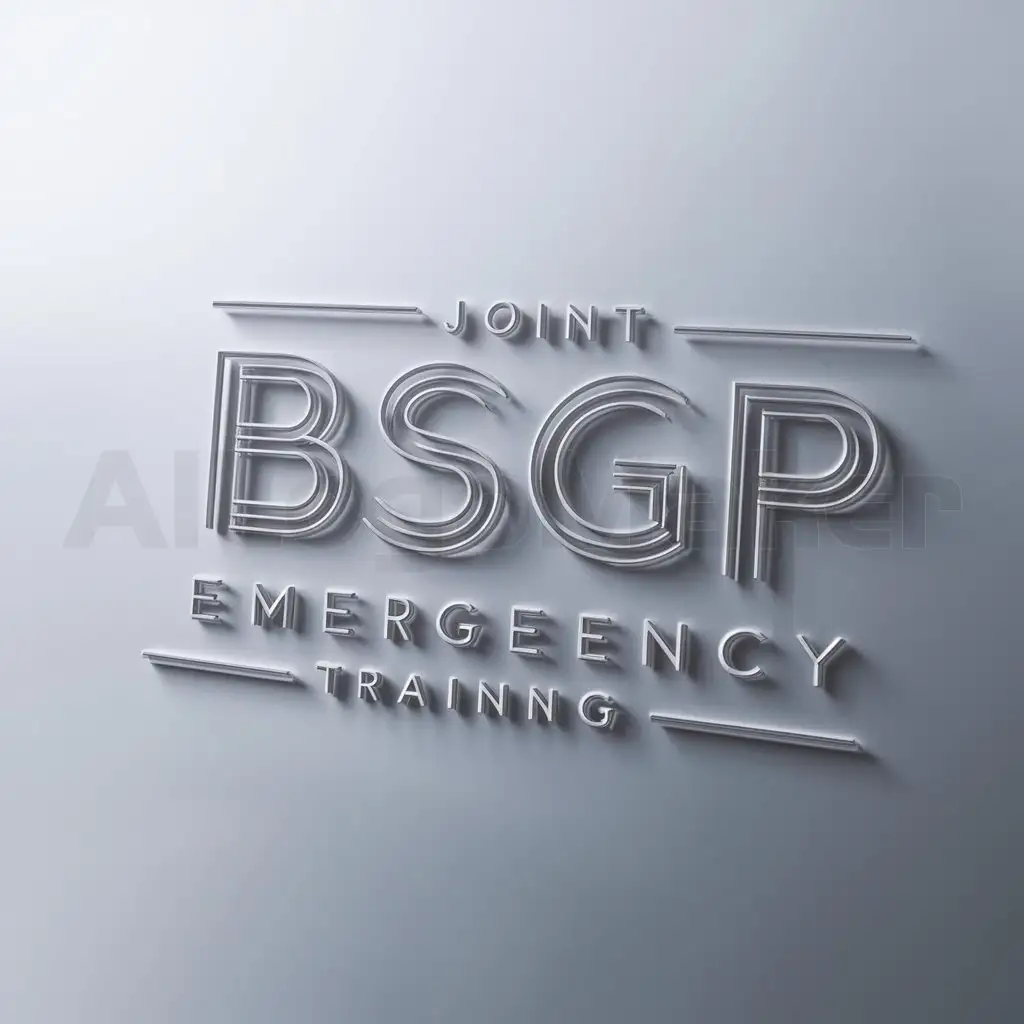 a logo design,with the text "Joint Emergency Training", main symbol:BSGP,Minimalistic,be used in Construction industry,clear background