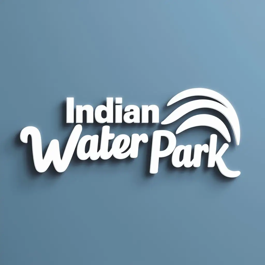a logo design,with the text "Indian Water Park", main symbol:Water,Moderate,clear background