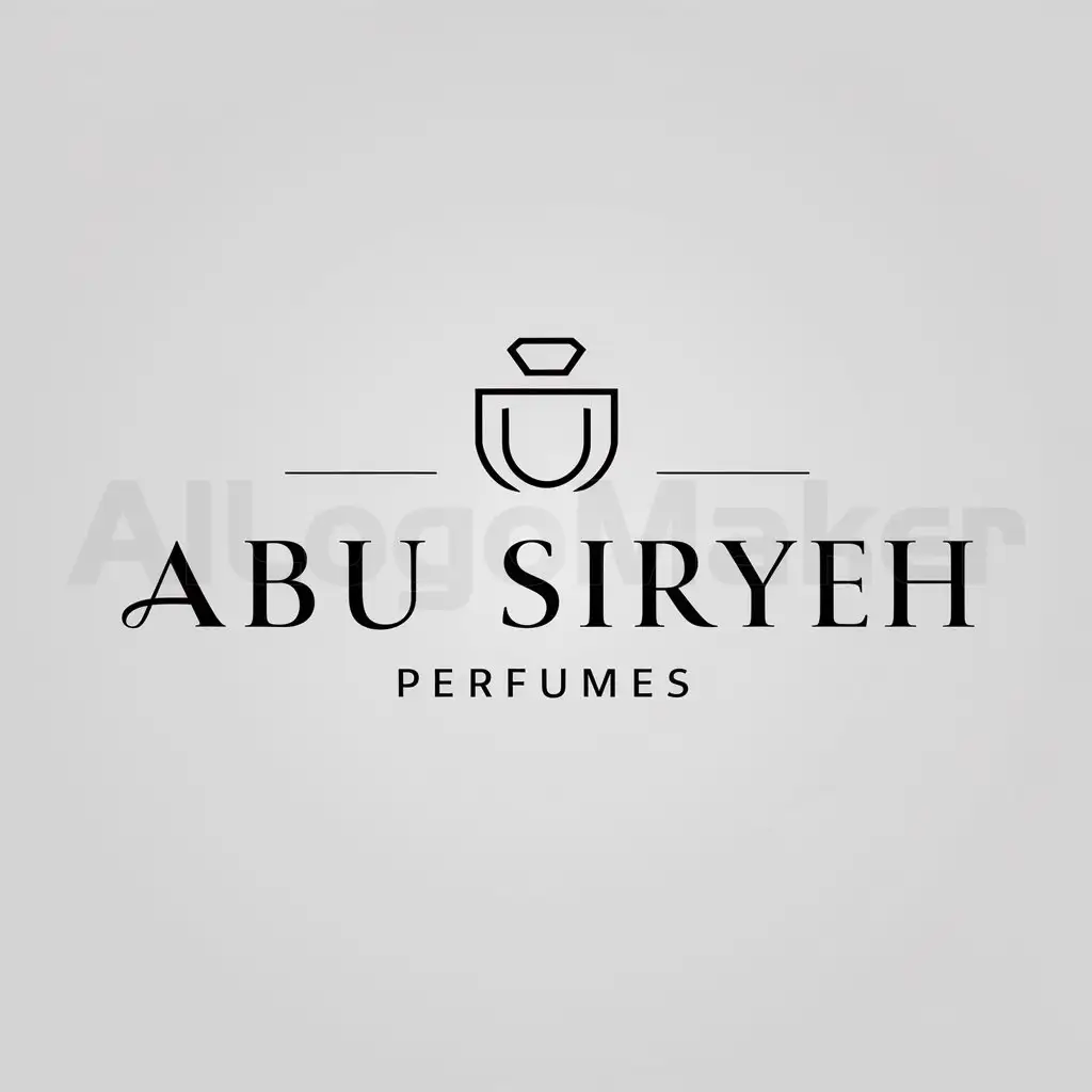 LOGO-Design-For-Abu-Siryeh-Perfumes-Elegant-Text-with-Perfume-Bottle-Icon-on-Clear-Background