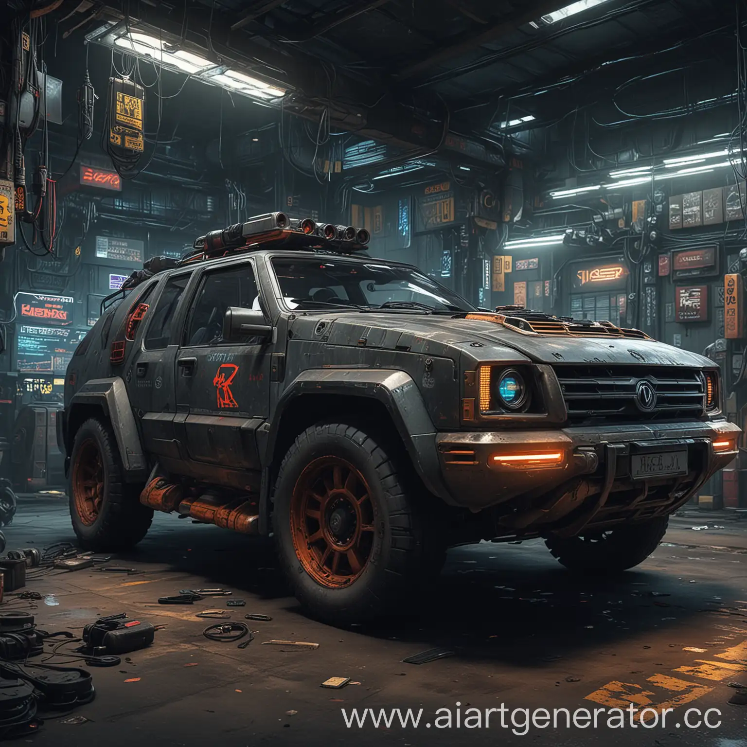 Futuristic-Auto-Maintenance-KalashaMotors-in-Cyberpunk-3024