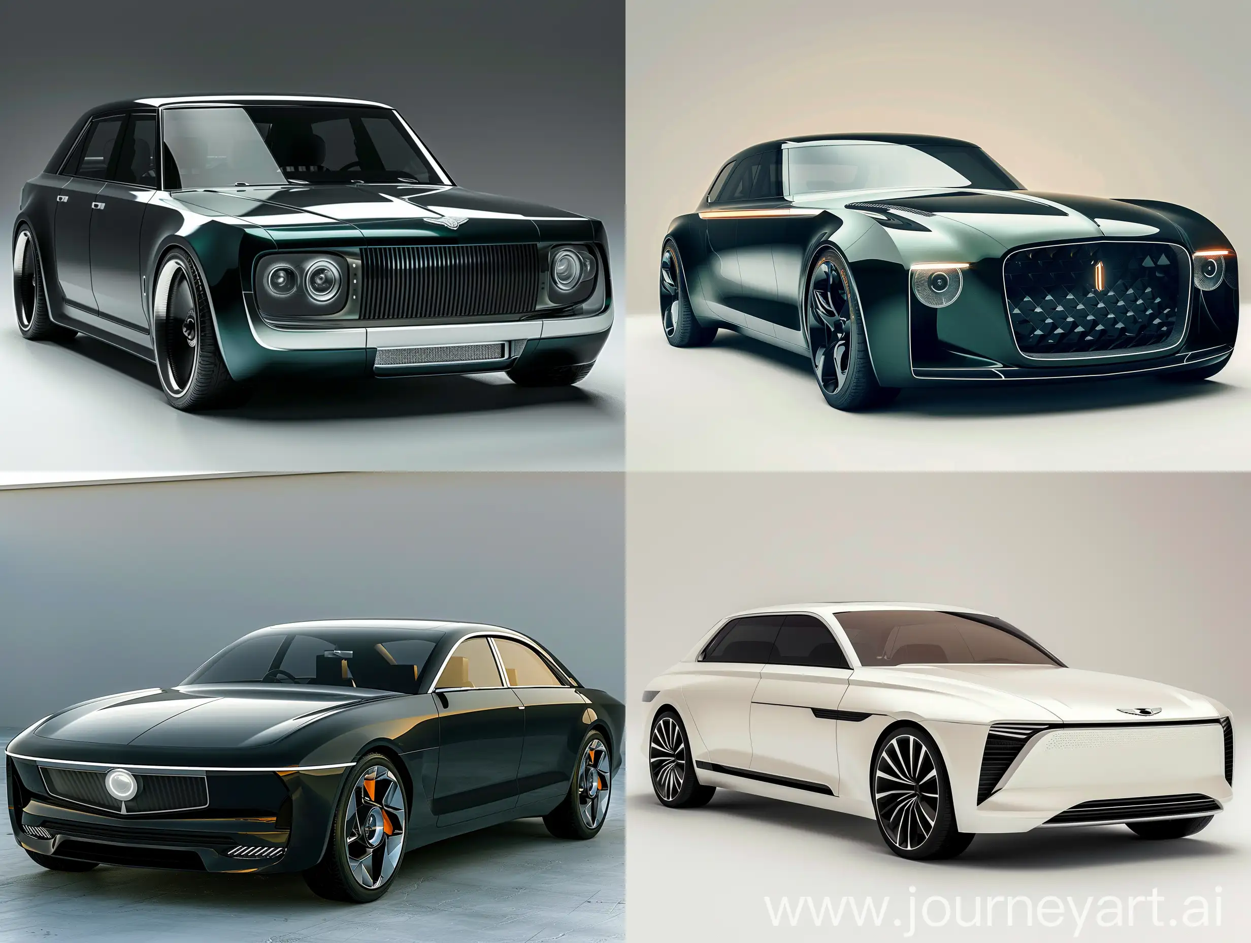Futuristic-Reinterpretation-Reviving-the-Iconic-Hindustan-Motors-Ambassador-Sedan-with-Aristocratic-Elegance-Front-View