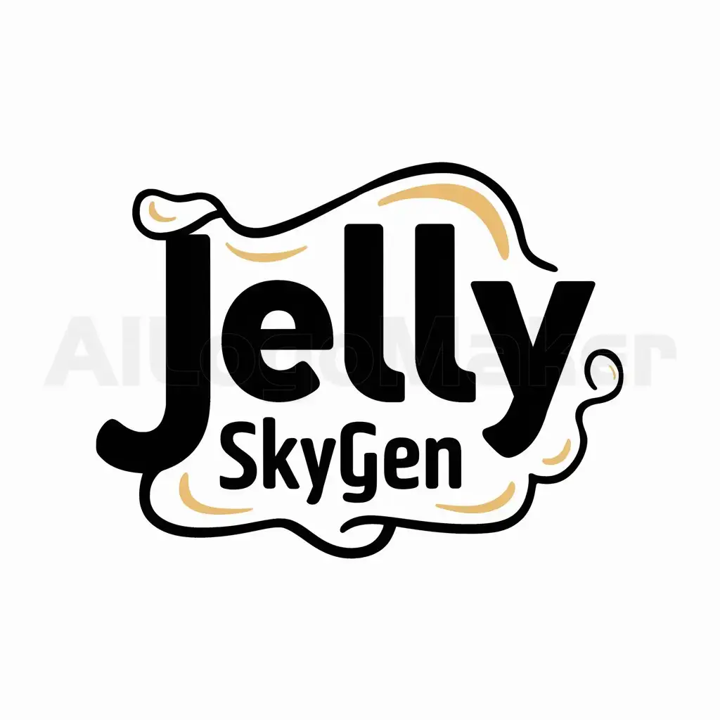 a logo design,with the text "Jelly skygen", main symbol:Jelly,Moderate,be used in Others industry,clear background