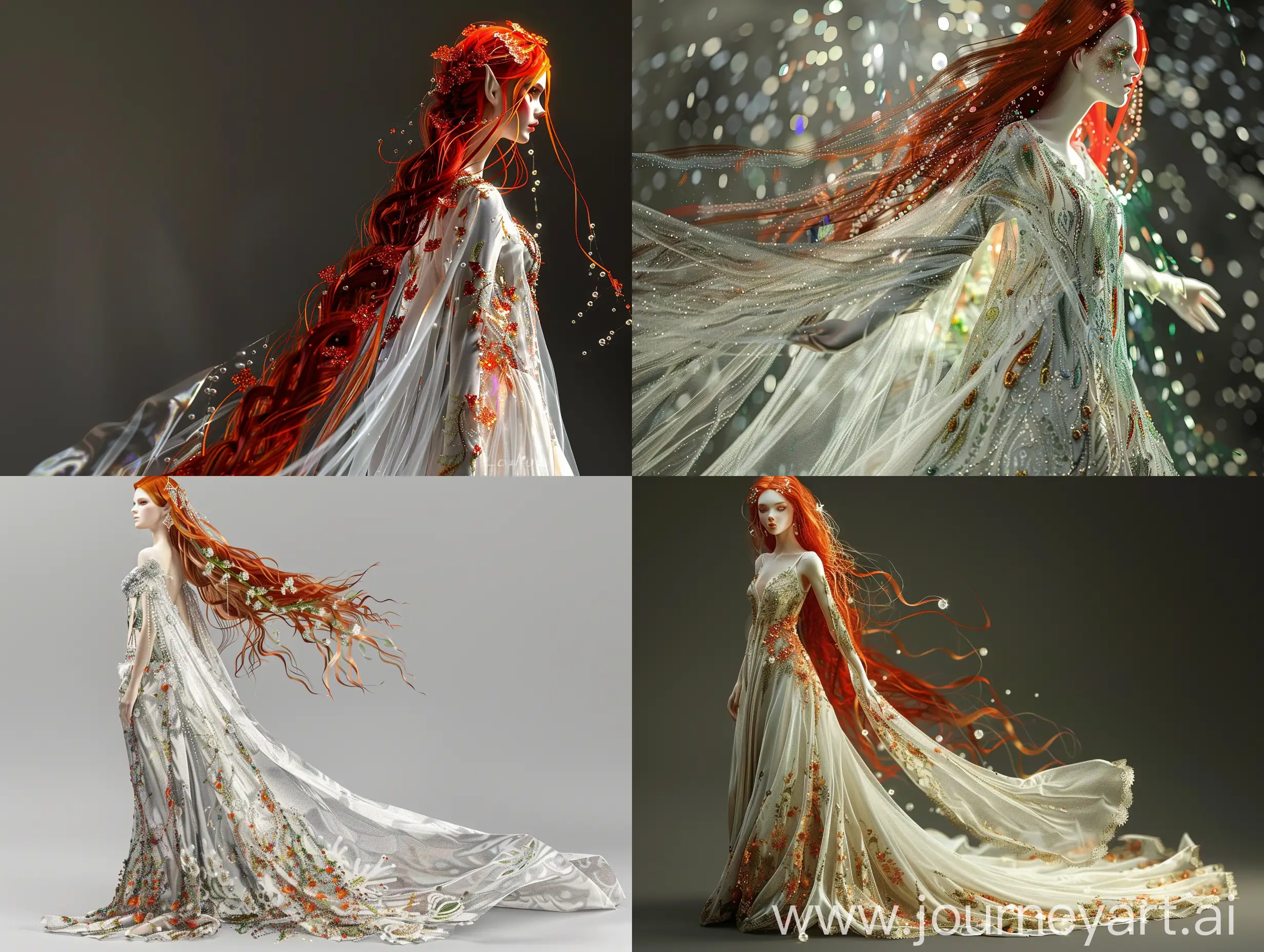 Fashion-Model-in-ElvenInspired-Crystal-Embroidered-Dress