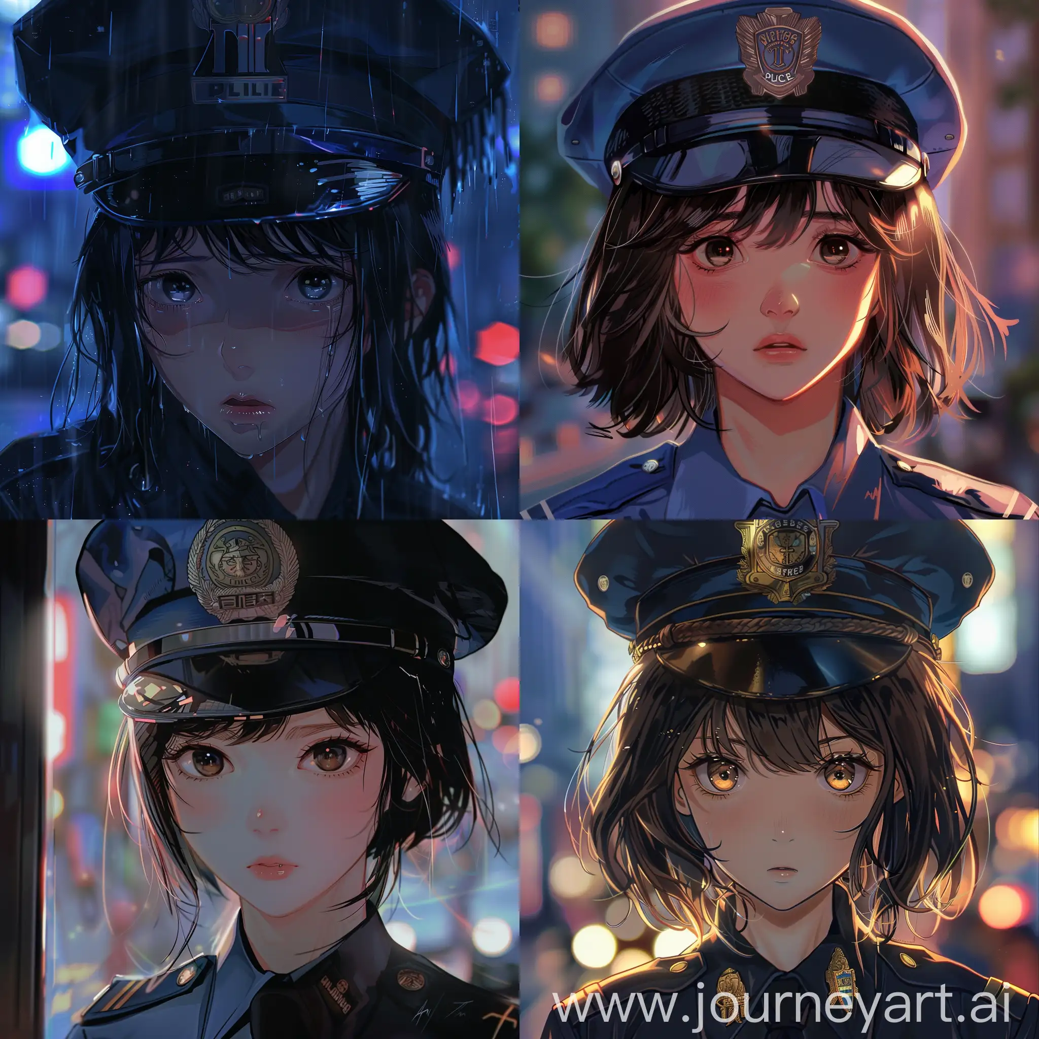 Anime-Girl-in-Police-Uniform-with-Tired-Eyes-Portrait