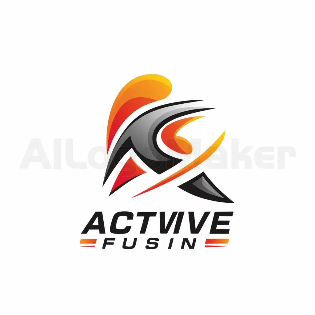 a logo design,with the text "active fusion", main symbol:sports wear active wear street wear,Moderate,be used in Sports Fitness industry,clear background