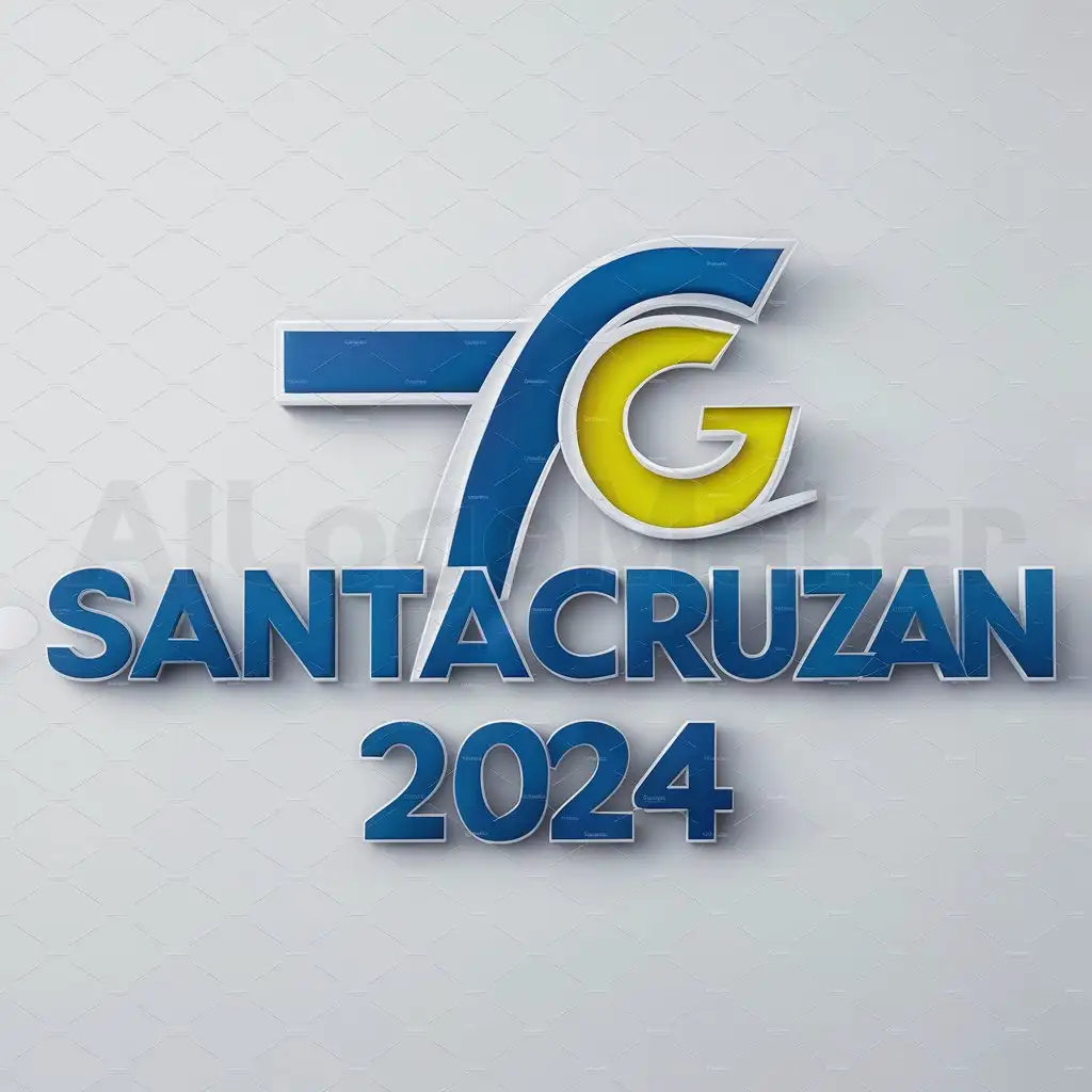 a logo design,with the text "SantaCruzan2024", main symbol:7G,Moderate,clear background