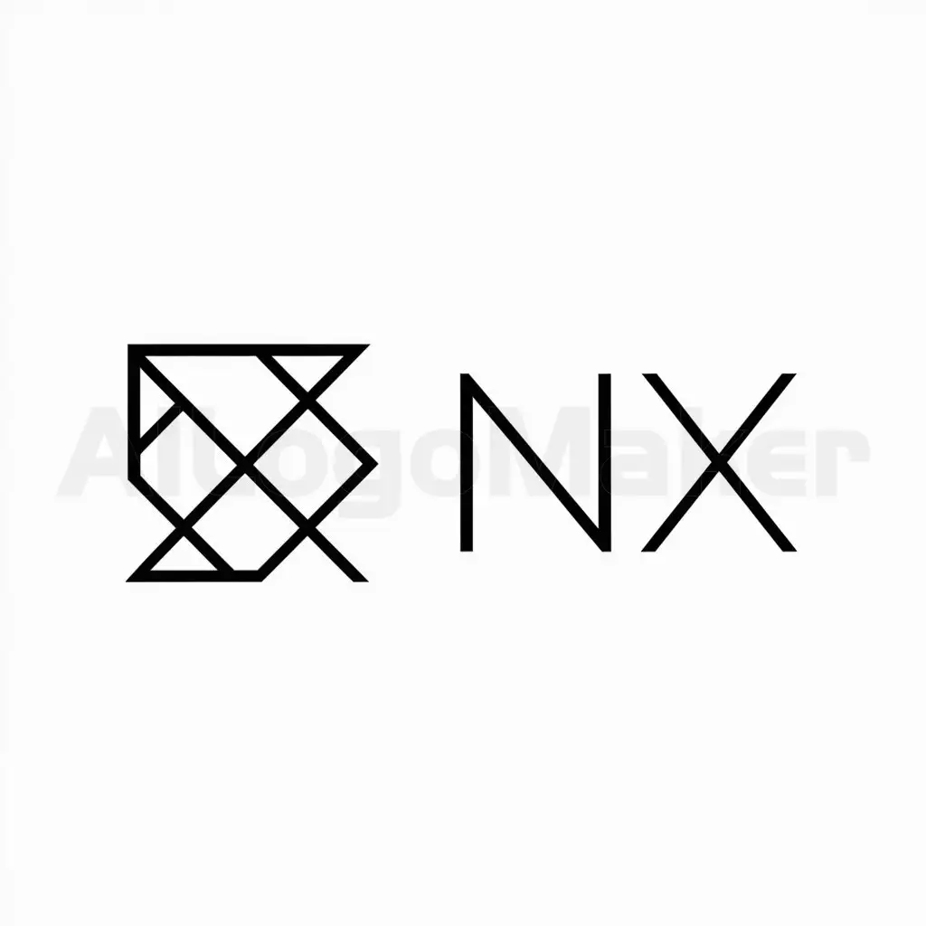 a logo design,with the text "Nx", main symbol:abstract,Minimalistic,be used in Finance industry,clear background