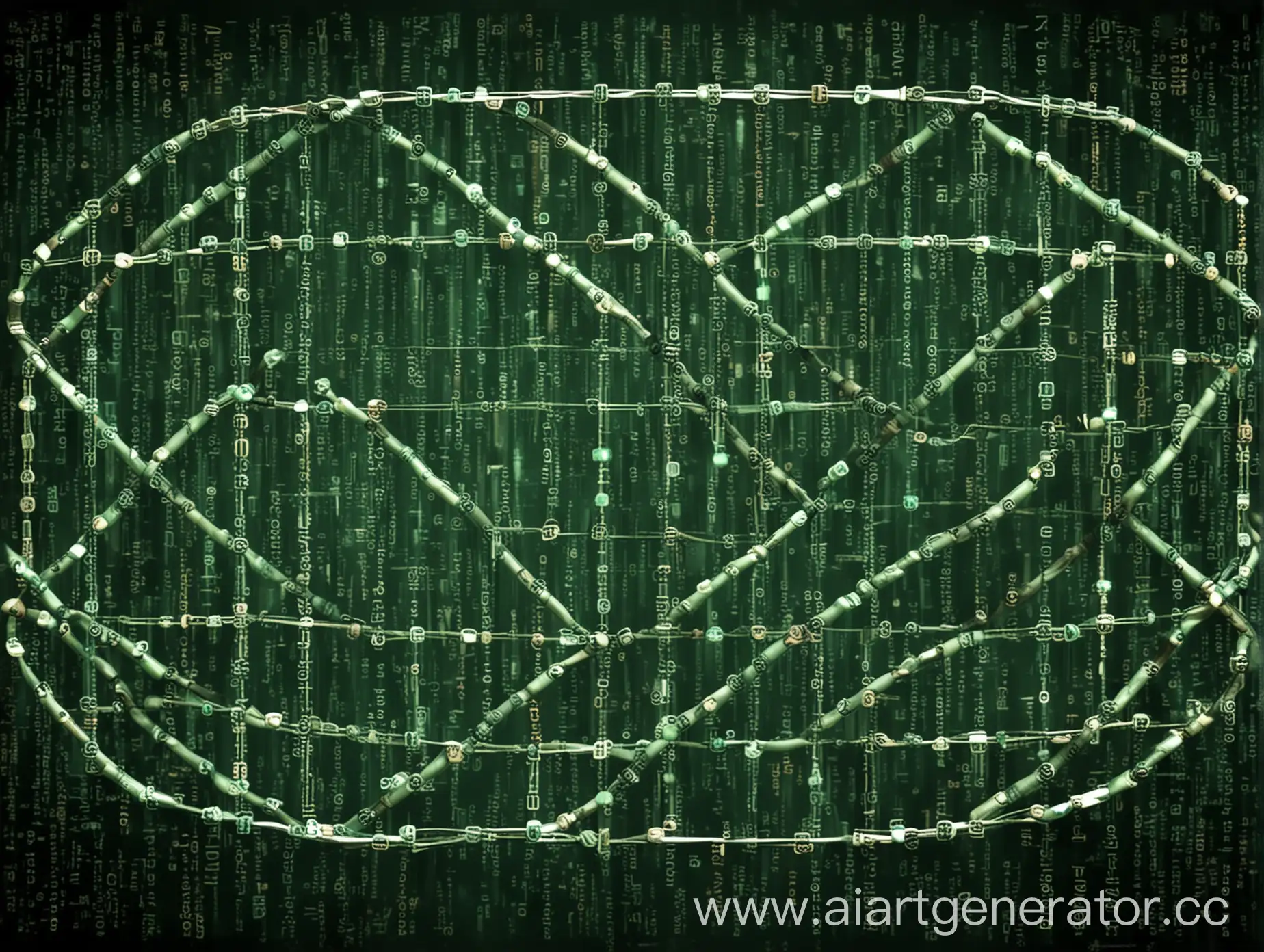 Interwoven-Strands-Matrix-Chain-of-DNA