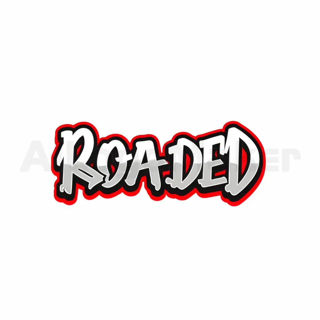 a logo design,with the text "ROADED", main symbol:Graffiti,Moderate,clear background