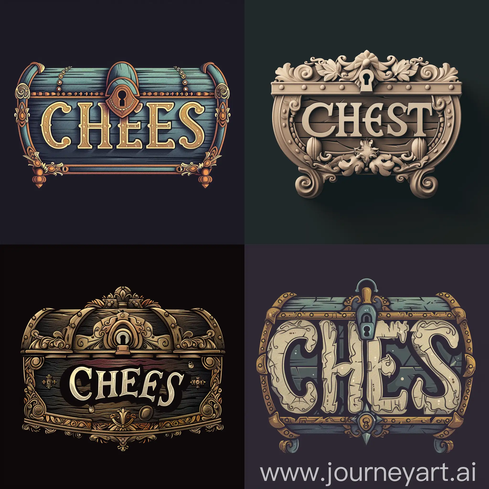 Vector-Design-of-CHEST-Logo-as-a-Treasure-Chest