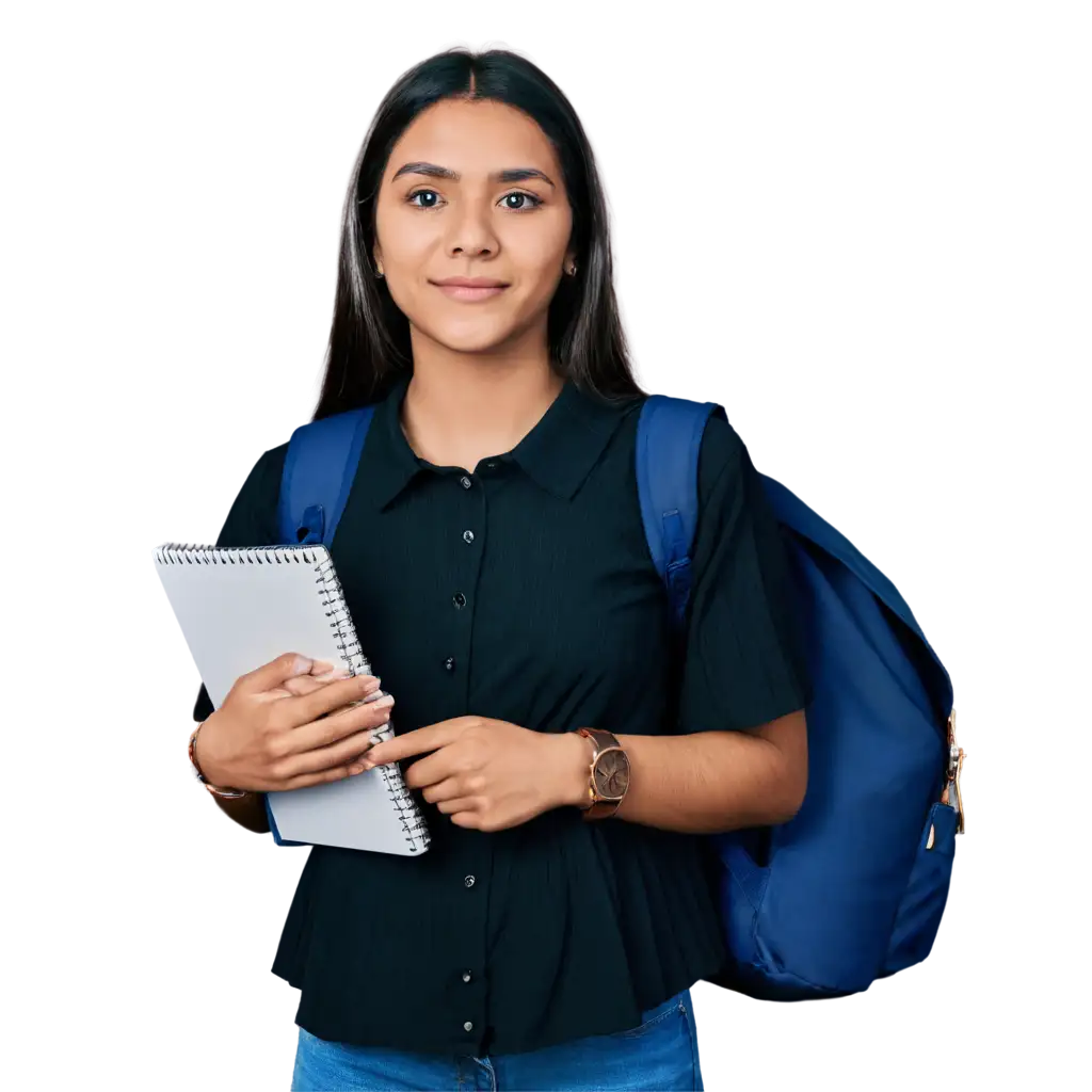 HighQuality-PNG-Image-of-an-Indian-University-College-Girl-with-Notebook-and-Backpack-in-Front-of-College-Building