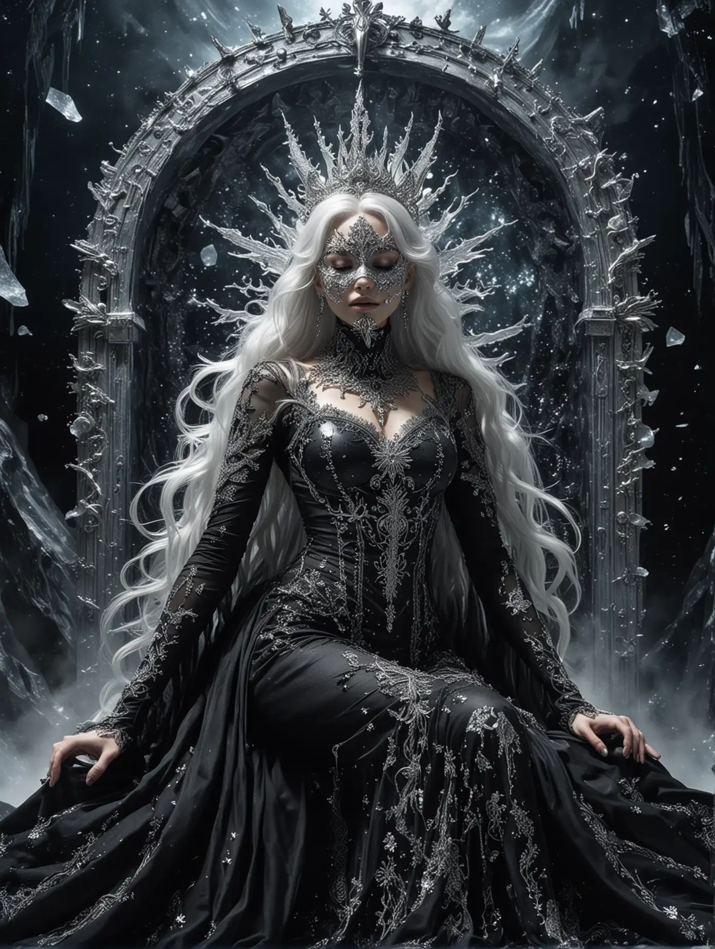 Sister-Hesperit-Goddess-on-Icy-Throne-in-Space