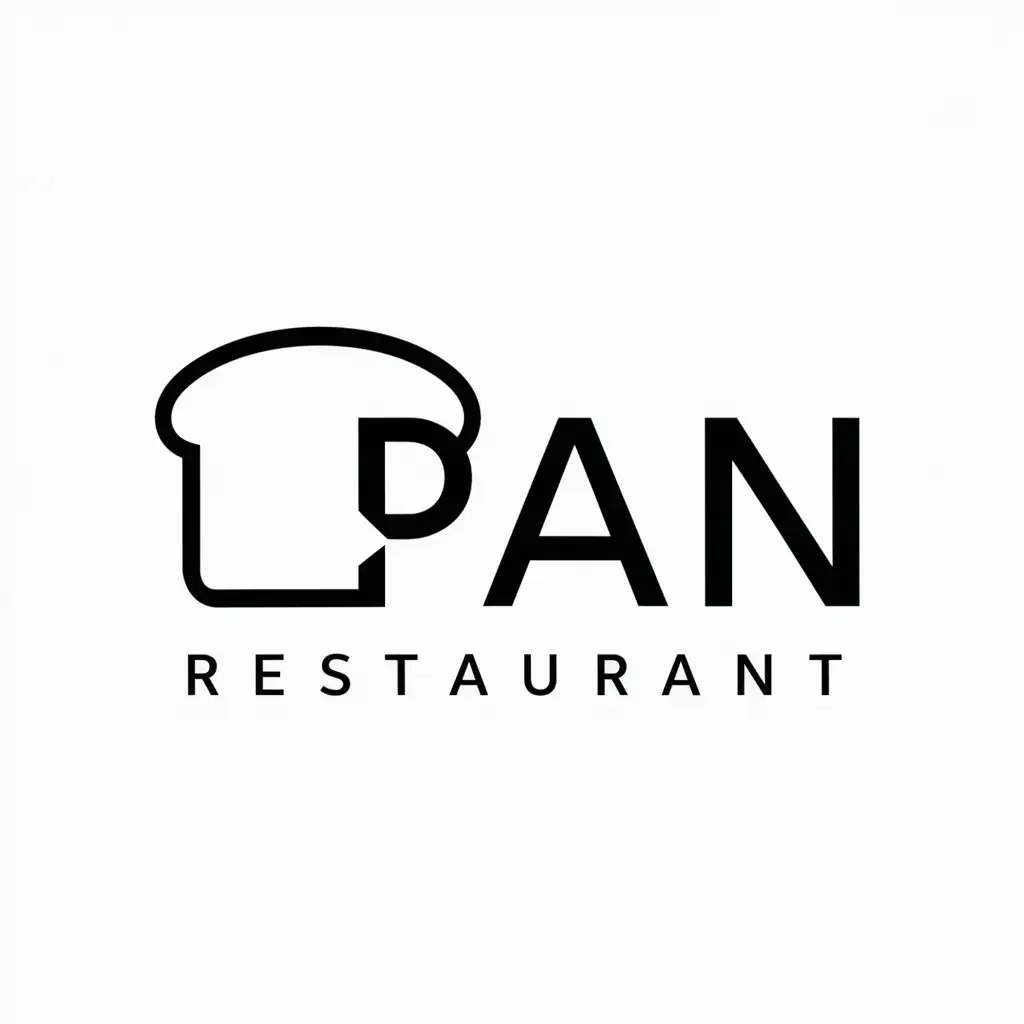 a logo design,with the text "Pan", main symbol:bread,Moderate,be used in Restaurant industry,clear background