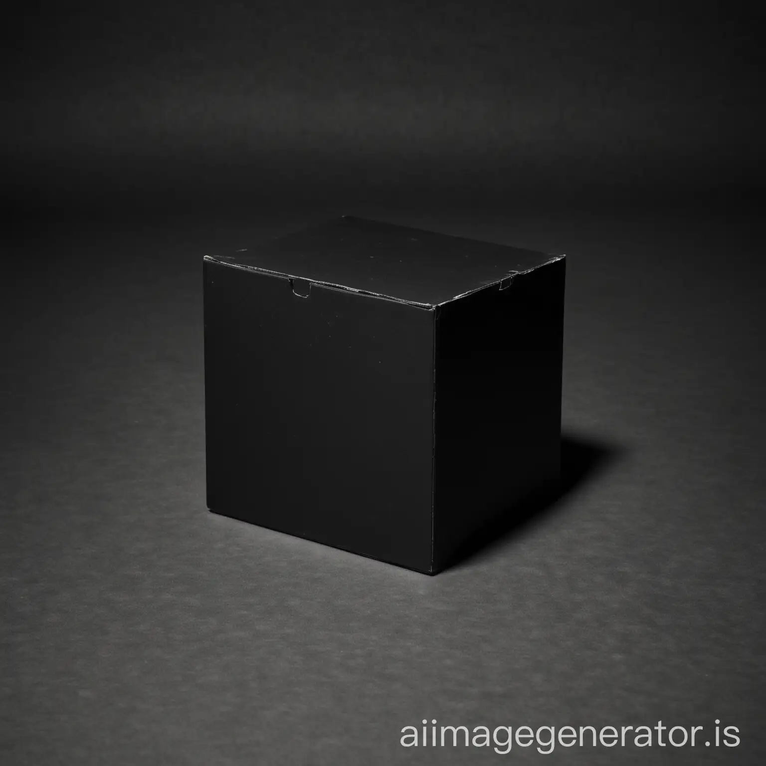 black box in front of image