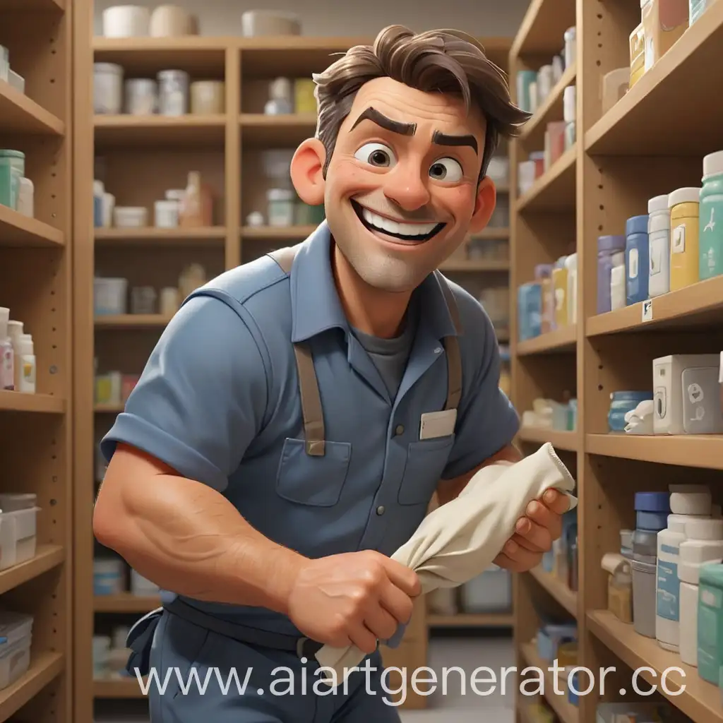 Cheerful-Cartoon-Janitor-Cleaning-Dusty-Shelves