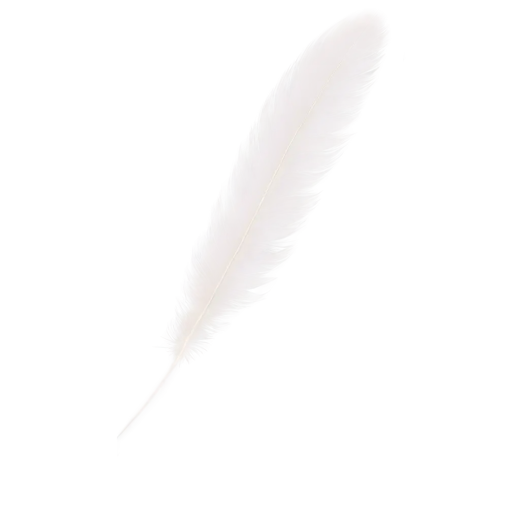 Fluffy-White-Feather-PNG-Capturing-Lightness-and-Softness-in-HighQuality-Image-Format