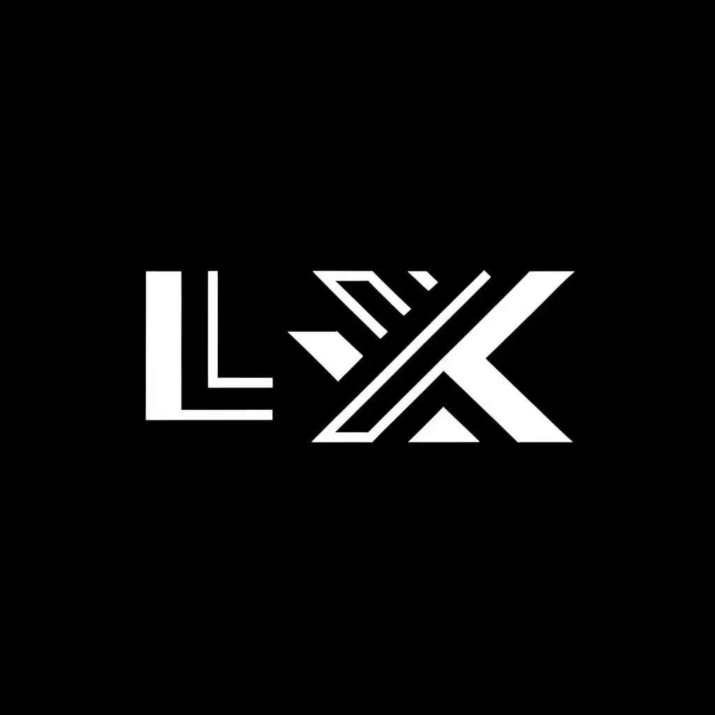 LOGO-Design-For-Lx-Bold-Lx-Text-with-Striking-Symbol-on-Clear-Background
