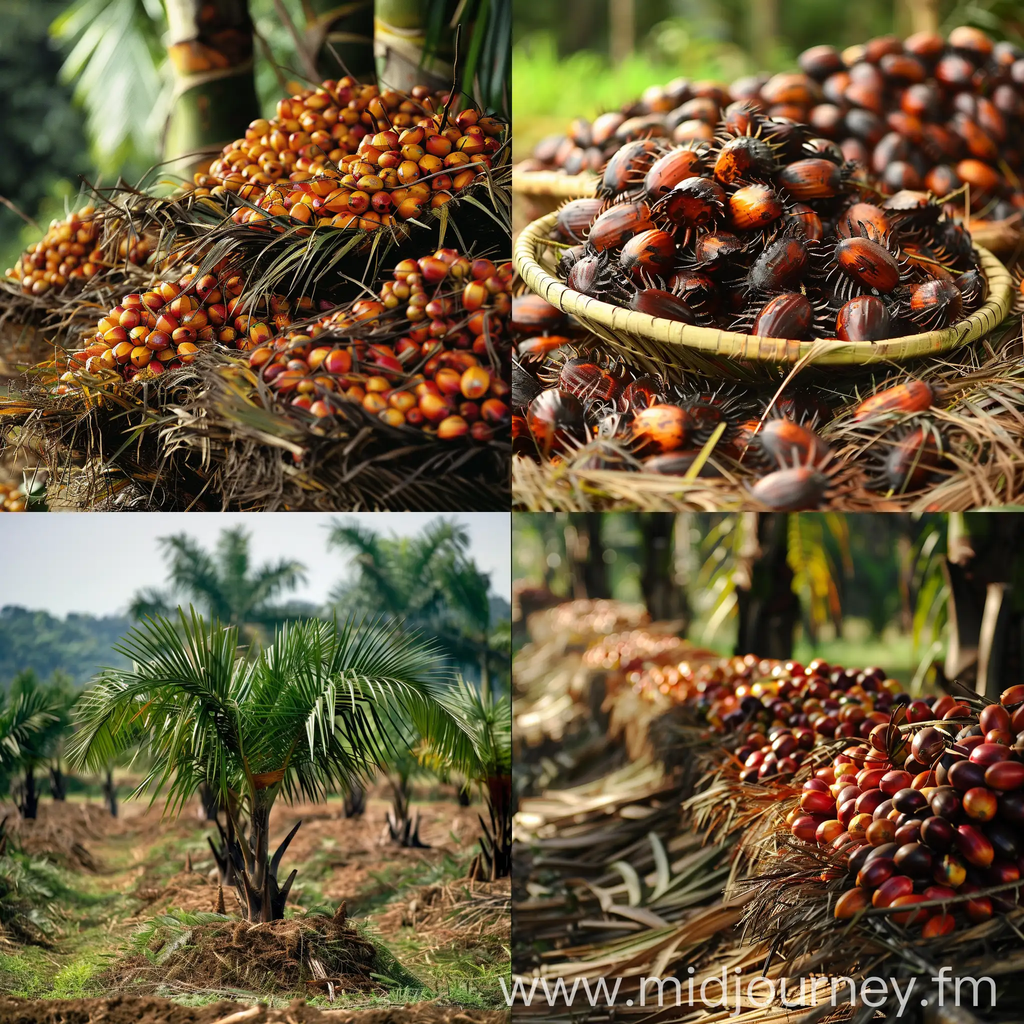 Vibrant Oil Palm Plantation Landscape | JourneyArt