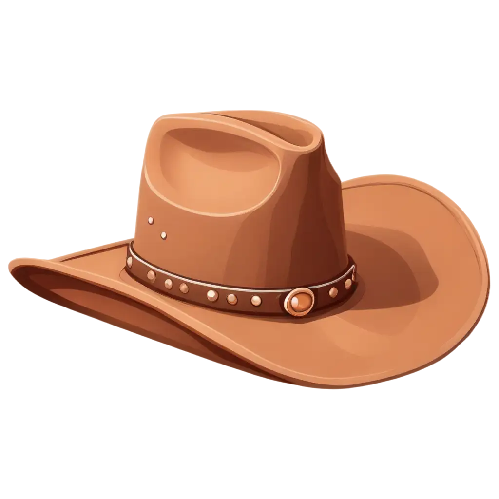 cartoon cowboy hat to put on a person in a picture facing forward