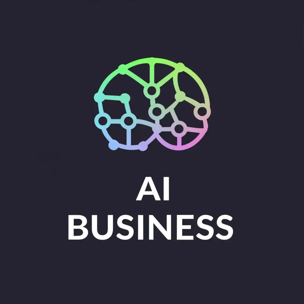 a logo design,with the text "AI business", main symbol:AI,Minimalistic,be used in Internet industry,clear background