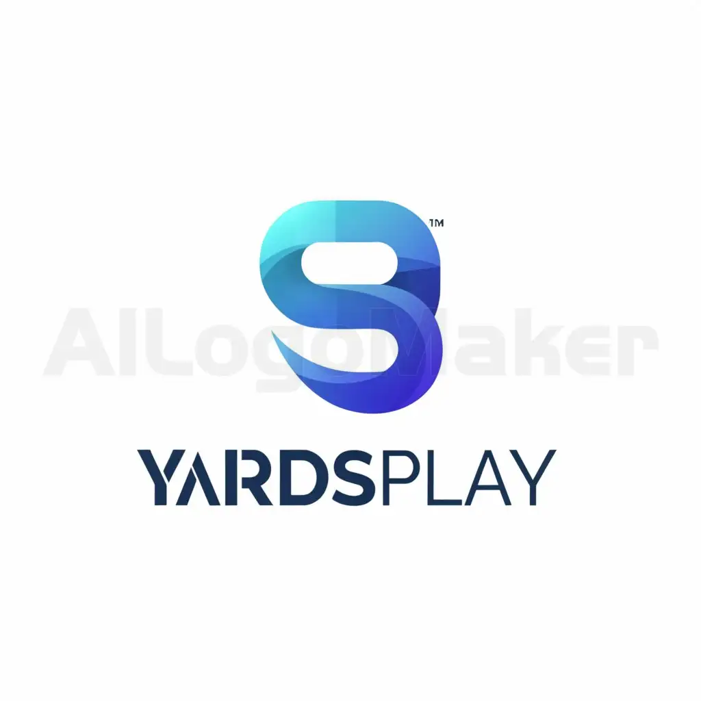 a logo design,with the text "yardsplay", main symbol:Sense of movement,Moderate,be used in Sports Fitness industry,clear background