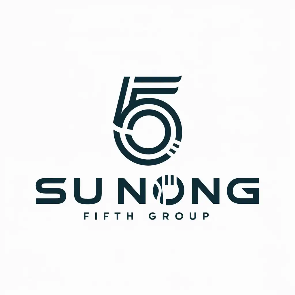 a logo design,with the text "Su Nong fifth group", main symbol:Su Nong 5th group,Moderate,be used in Technology industry,clear background