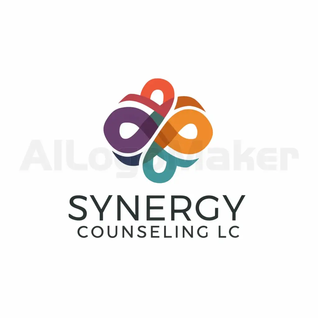 a logo design,with the text "Synergy Counseling LLC", main symbol:mental health
counseling
psychotherapy
,Minimalistic,clear background