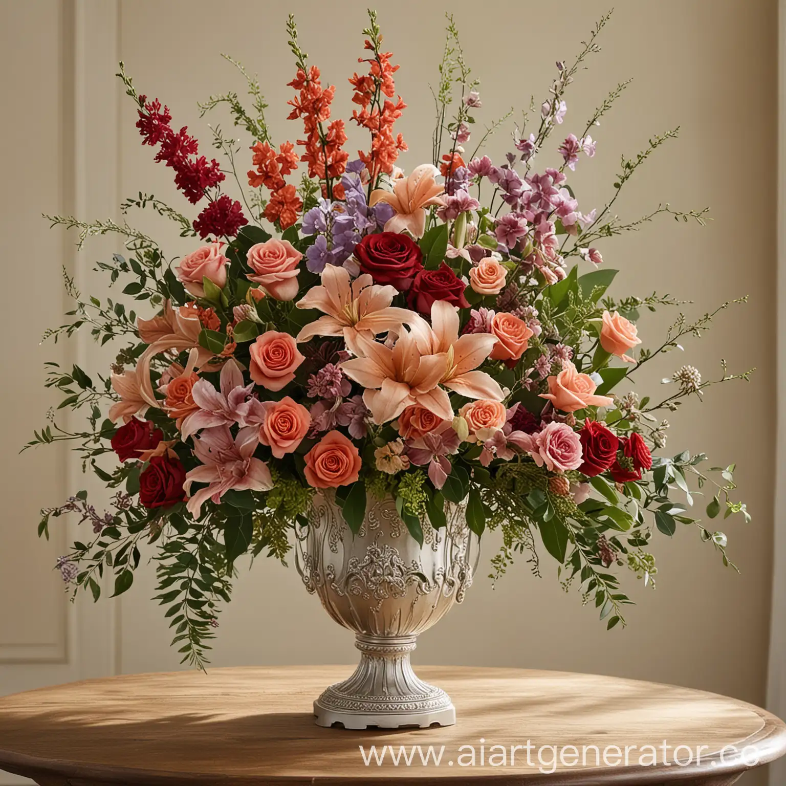 Floral arrangements enhance the beauty of any setting, showcasing the artistry and creativity of florists.