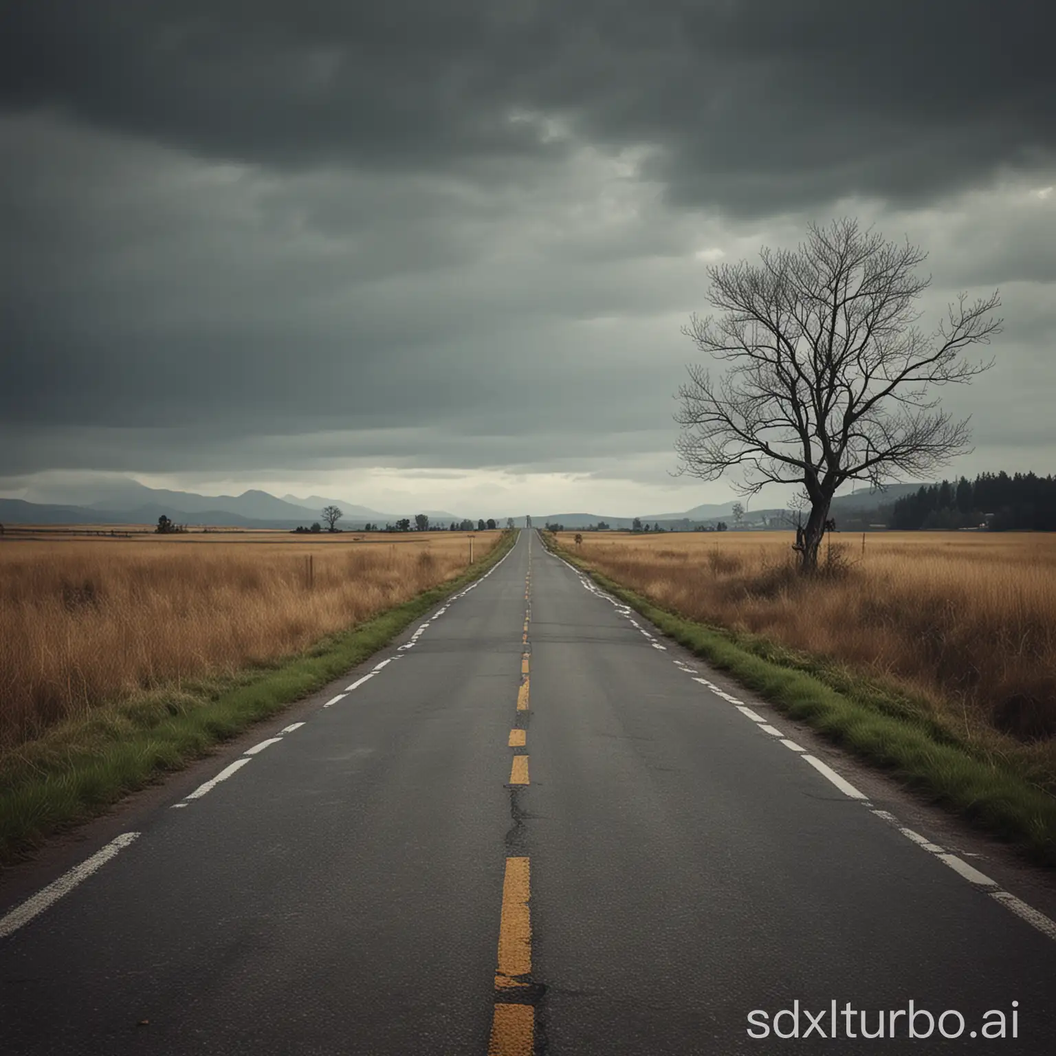 Tranquil-Journey-Lonely-Road-to-Zen