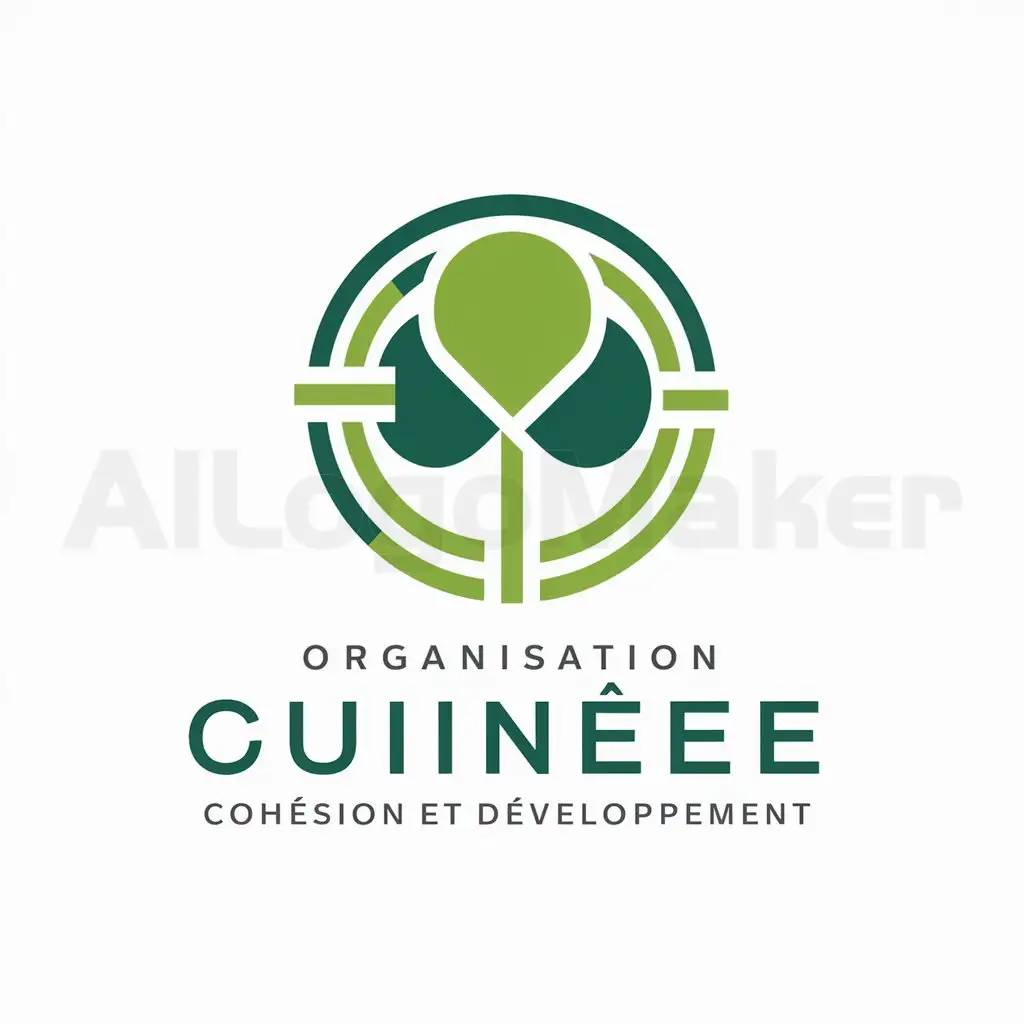 a logo design,with the text "Organisation Guinée Cohésion et Développement", main symbol:Sustainable development, cohesion, community well-being,Moderate,be used in Nonprofit industry,clear background