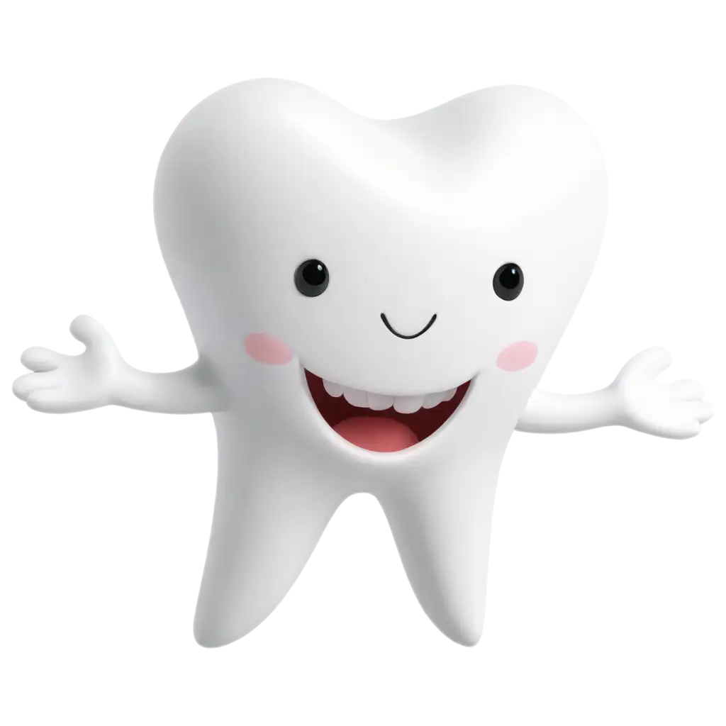 Creative Tooth Mascot PNG Engaging Image for Dental Clinics and Oral ...