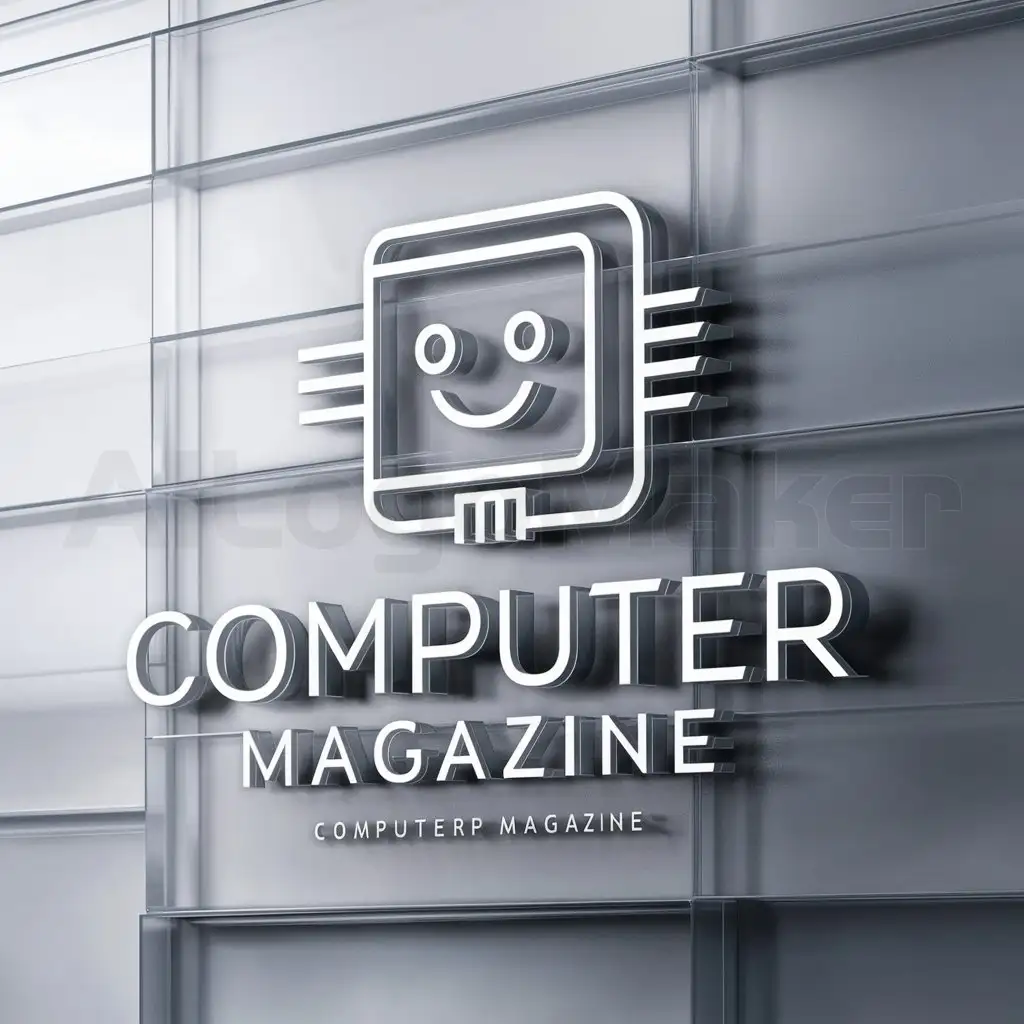 a logo design,with the text "Computer magazine", main symbol:All comfortable and reliable with us,complex,be used in Technology industry,clear background