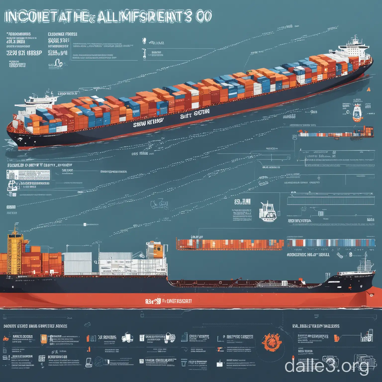 An infographic design for all costs related to all Incoterms 2020 