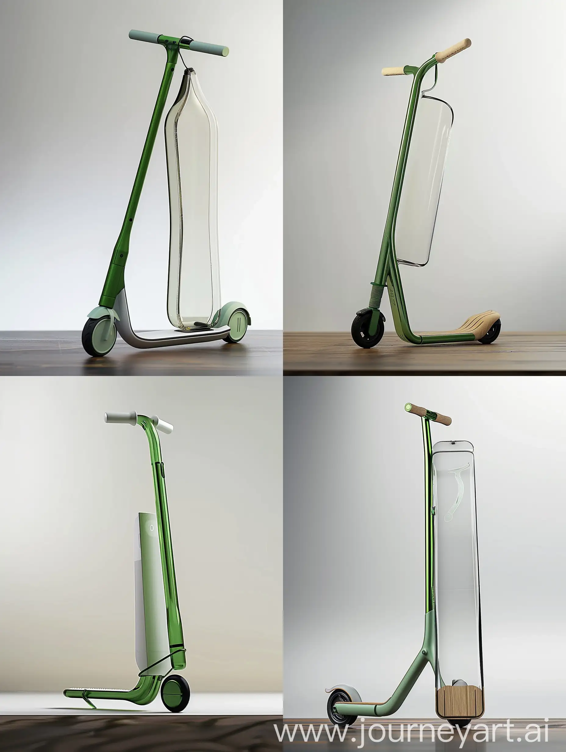 EcoFriendly-Futuristic-BambooInspired-Foldable-Electric-Scooter