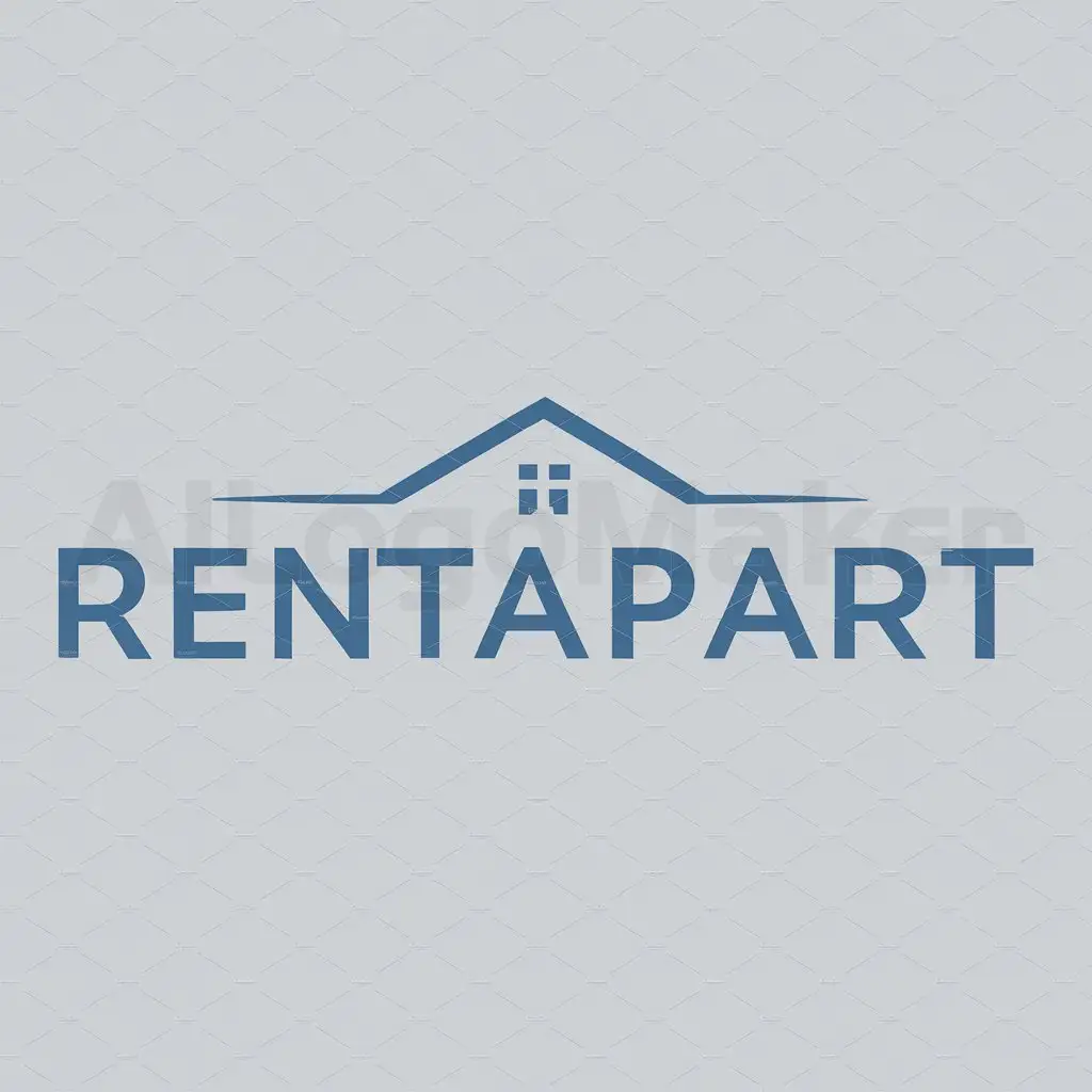 LOGO-Design-For-RentApart-Simple-Home-Symbol-on-Clear-Background