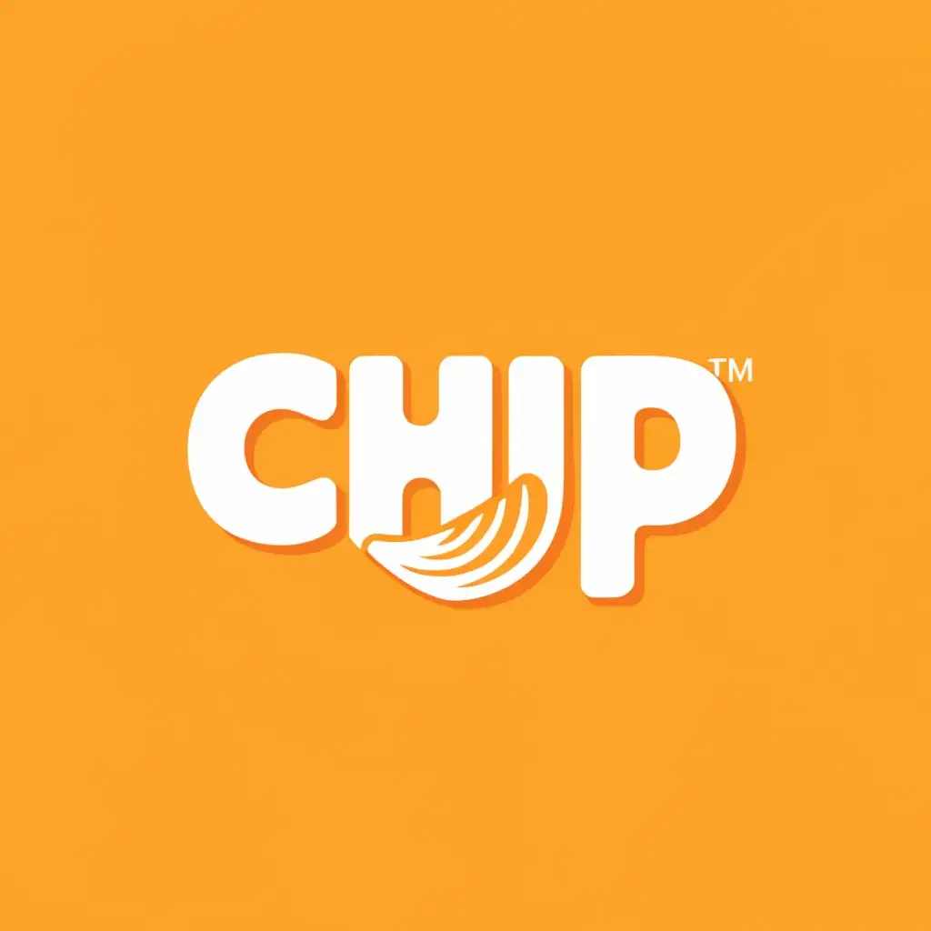a logo design,with the text "Chip", main symbol:Tiptop,Minimalistic,be used in Food industry,clear background