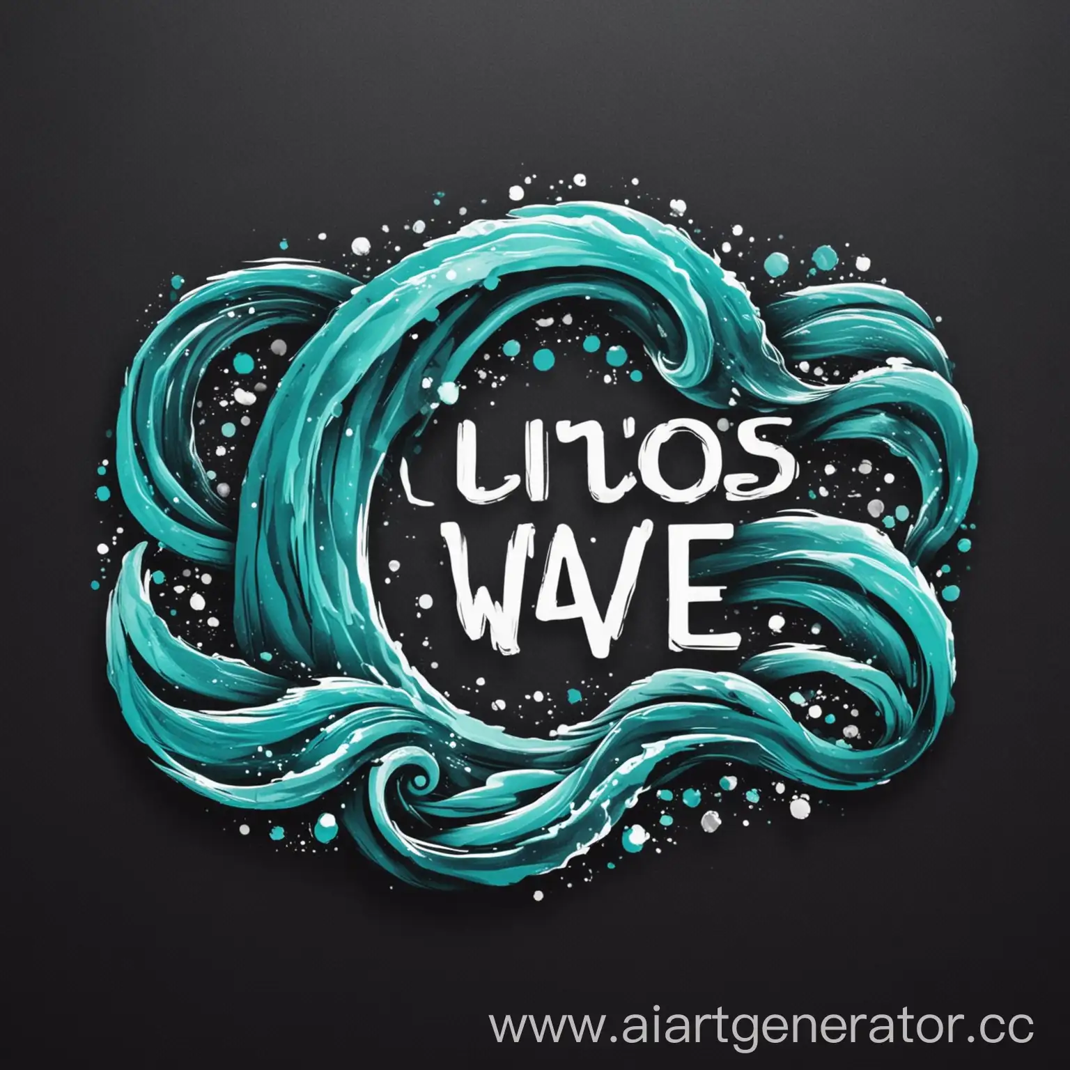 логотип png бирюзовые волны