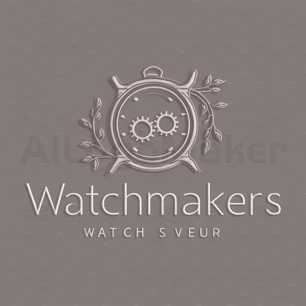 a logo design,with the text "WatchMakers", main symbol:Create for me a logo that is related to watches and jewelry that gives a bit of luxury,Moderate,clear background